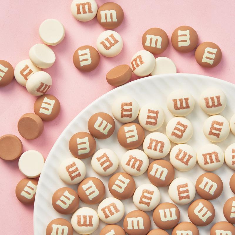 Cartoon Frosted M Bean Resin Jewelry & Phone Case Accessories Set