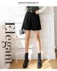Plus Size High Waist Corduroy Shorts - Women's Autumn/Winter Wide Leg, Loose Casual Five-Point Shorts