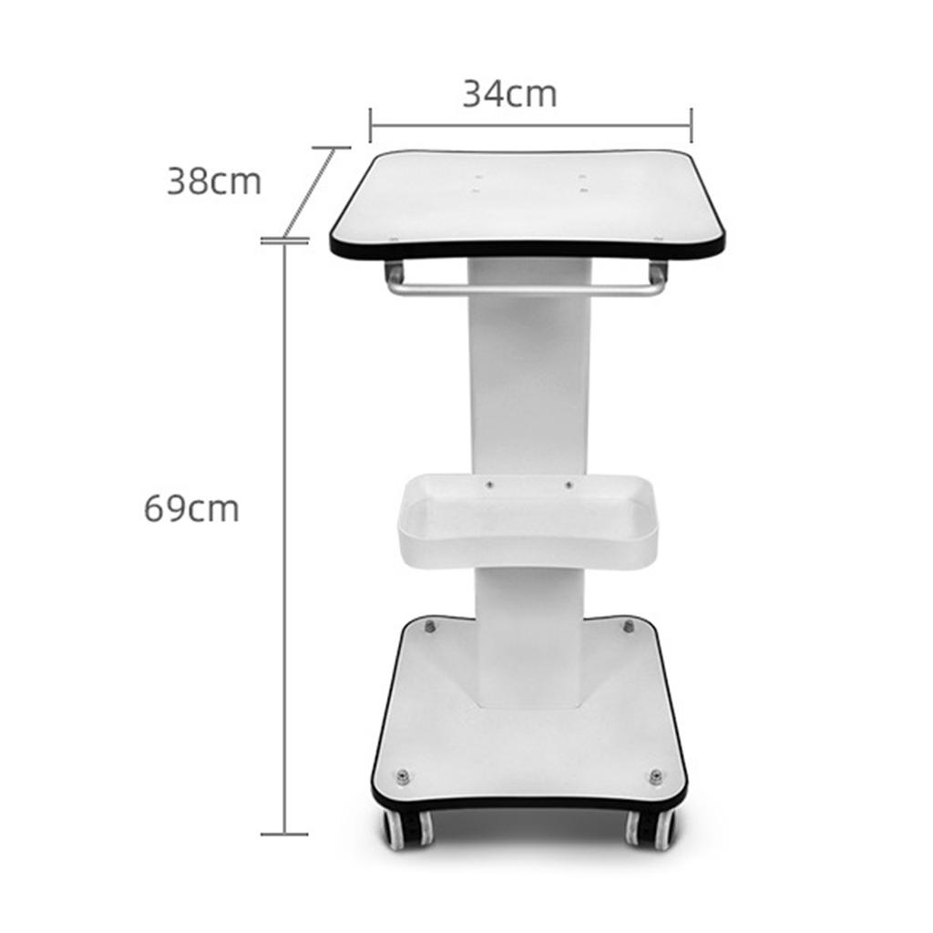 Beauty Salon Trolley Spa Salon Trolley With Wheels Makeup Trolley For Eyebrow Removal Machine Hair Removal Device Base Cart