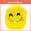 Adorable Cute Smile Emoji Face Backpack For Kids Crafted With Plush Material