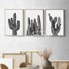 Kaktus Poster und Drucke Leinwandmalerei Boho Kaktus Schwarzweiß Moderne Wandkunst Bild für Wohnzimmer Heimdeko