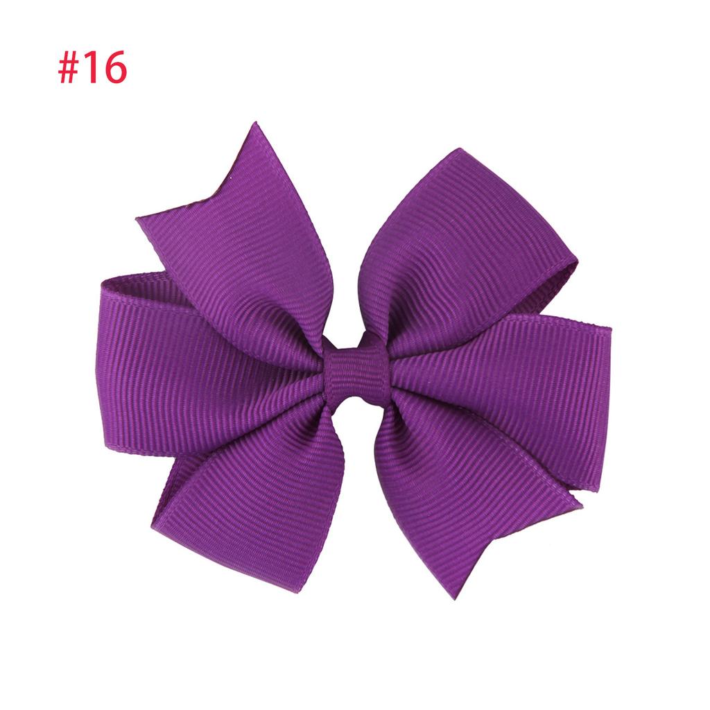 2 szt. 3-calowych kokardek do włosów dla dziewczynek z rypsowej wstążki, akcesoria do włosów dla małych dzieci ze spinką krokodylkową, kokarda dla małych dziewczynek, niemowląt