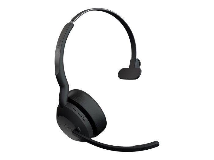 Jabra Evolve2 55 MS Mono - micro-casque - avec support de chargement