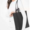 Michael Kors Kelli Logo Leather Tote Bag Large Women tote bags Black 35T0GX9T3T-001