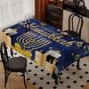 Jewish Pattern Rectangle Table Cloth for Table Decor Home Kitchen Dining Waterproof Reusable Tablecloth for Tables Dining Room