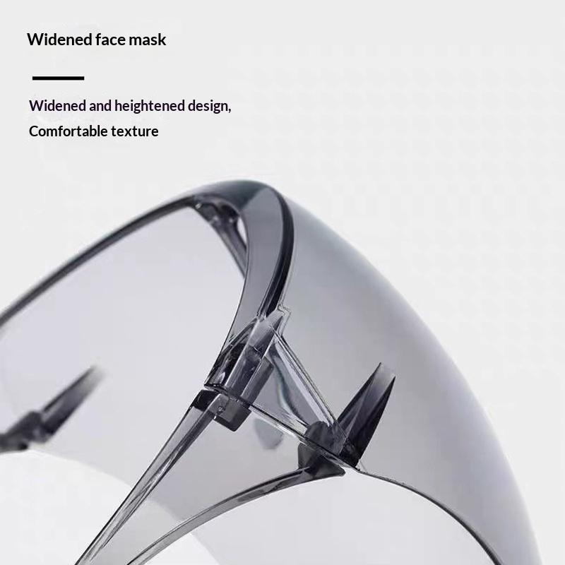 Full Face Mask Anti-Fog Anti-Splash Safety Goggle Cycling Sunglasses Transparent Protective Faceshield Face Cover Sun Glasses