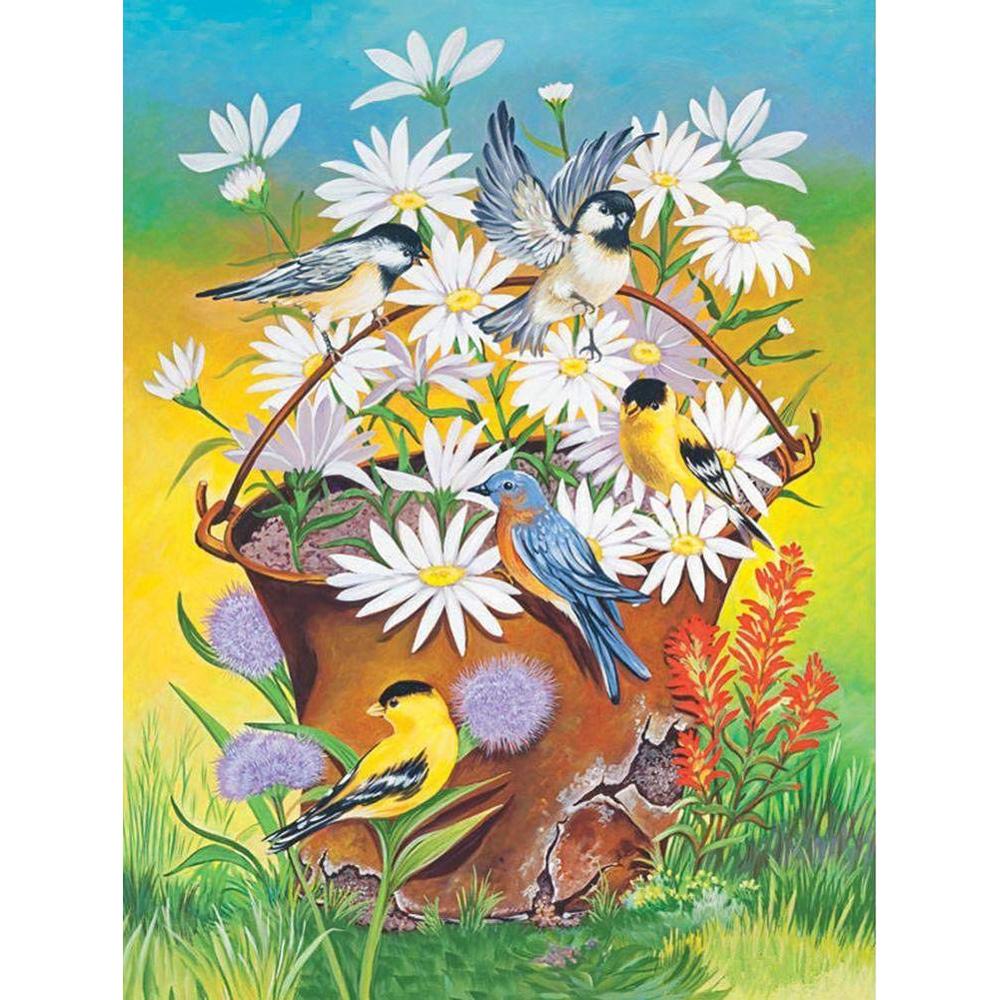 DIY Diamante Pintura Flor Patrón De Mosaico 5D Diamante Bordado Punto De Cruz Decoración Del Hogar Regalo De Año Nuevo