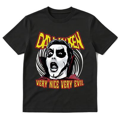 Danhausen Very Nice Very Evil Graphic T Shirt Men's Women Clothing Hip Hop T-shirt Casual Cotto