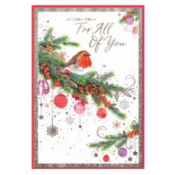 Simon Elvin At Christmas For All Of You Greetings Card (Pack of 6)