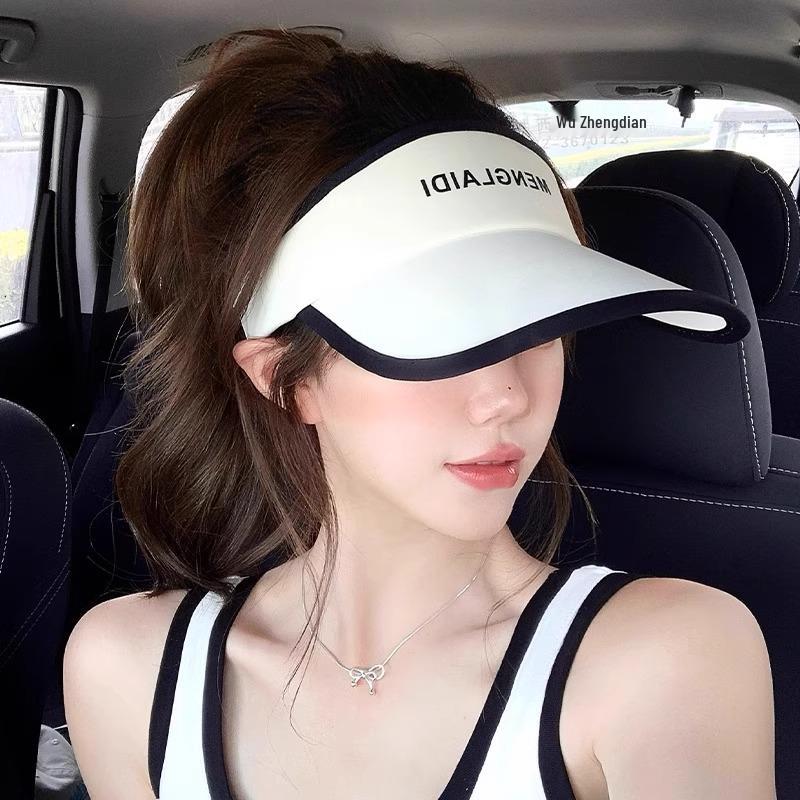 Women's Summer 2023 UV-Resistant Ice Silk Sunshade Topless Hat
