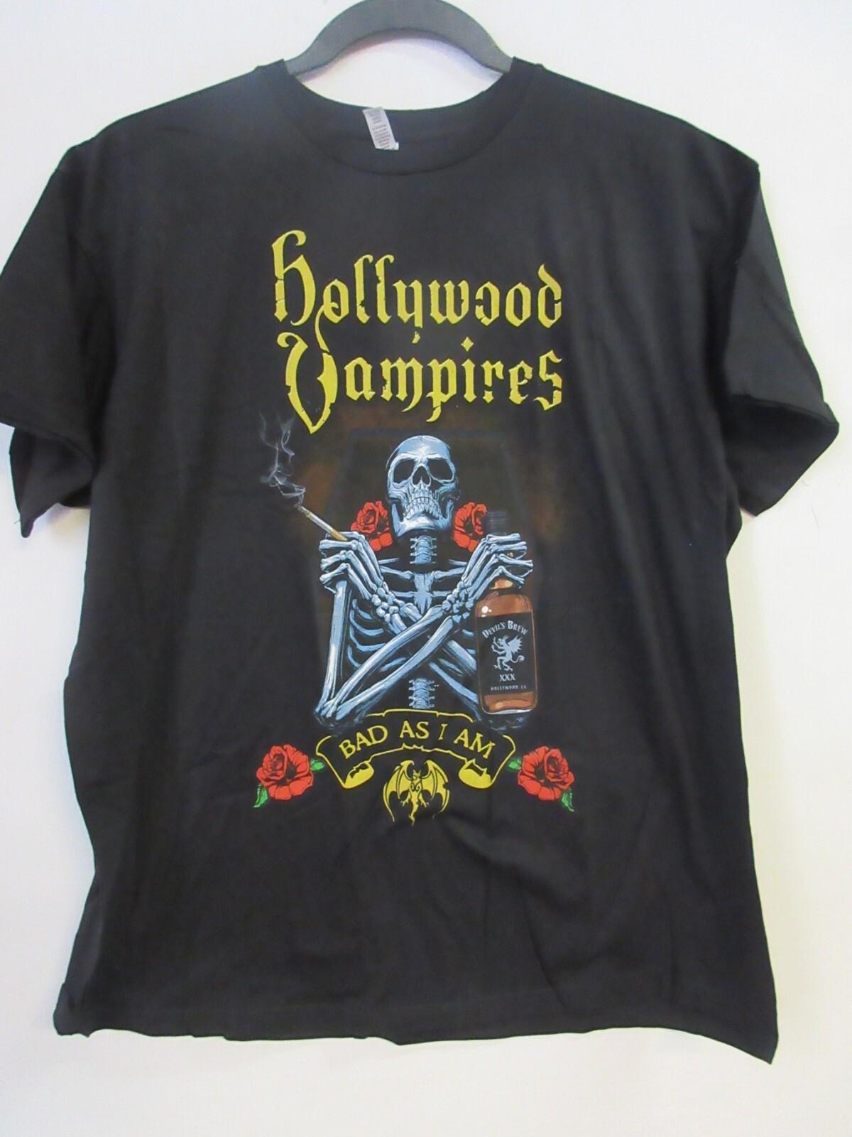 HOLLYWOOD VAMPIRES OFFICIAL MERCH BAD BAND CONCERT MUSIC T- EXTRA LARGE Unisex T-Shirt M