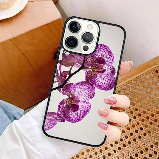 Orchid Flowers Colorful Phone Case for iPhone 16 15 SE2020 6 7 8 Plus for Apple 13 11 12 14 Mini Pro Max Cover Coque Shell