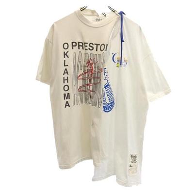 RESCARP 23ss Remake Print Short Sleeve T-shirt White Men's Used