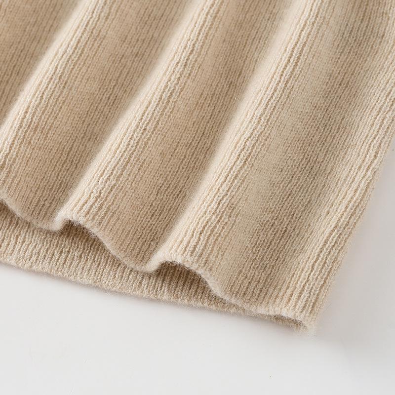 Premium Women's Slim-Fit Cashmere Half-High Neck Sweater - Custom Pantone Colors Available