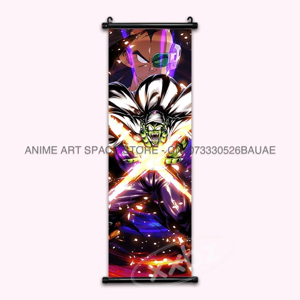 Dragon Ball Z Hanging Paintings Room Decorative Poster Hot Blooded Anime Saiyan Scrolls Picture Gotenks Vegeta Cartoon Wall Art