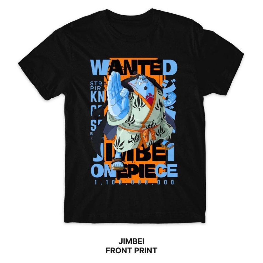 Anime ONE PIECE Jinbing Summer T-shirt Harajuku Men Women Oversized Retro Streetwear Short Sleeves Loose Casual Comfortable Y2k