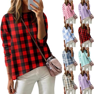 Women's T Shirt Tee Printed Long Sleeve Daily Weekend Fashion Drop Shoulder Round Neck Top Blouse