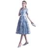Grey Bridesmaid Dress 2026: Elegant Mid-Length Summer Gown for Women, Slimming and Ideal for Banquets