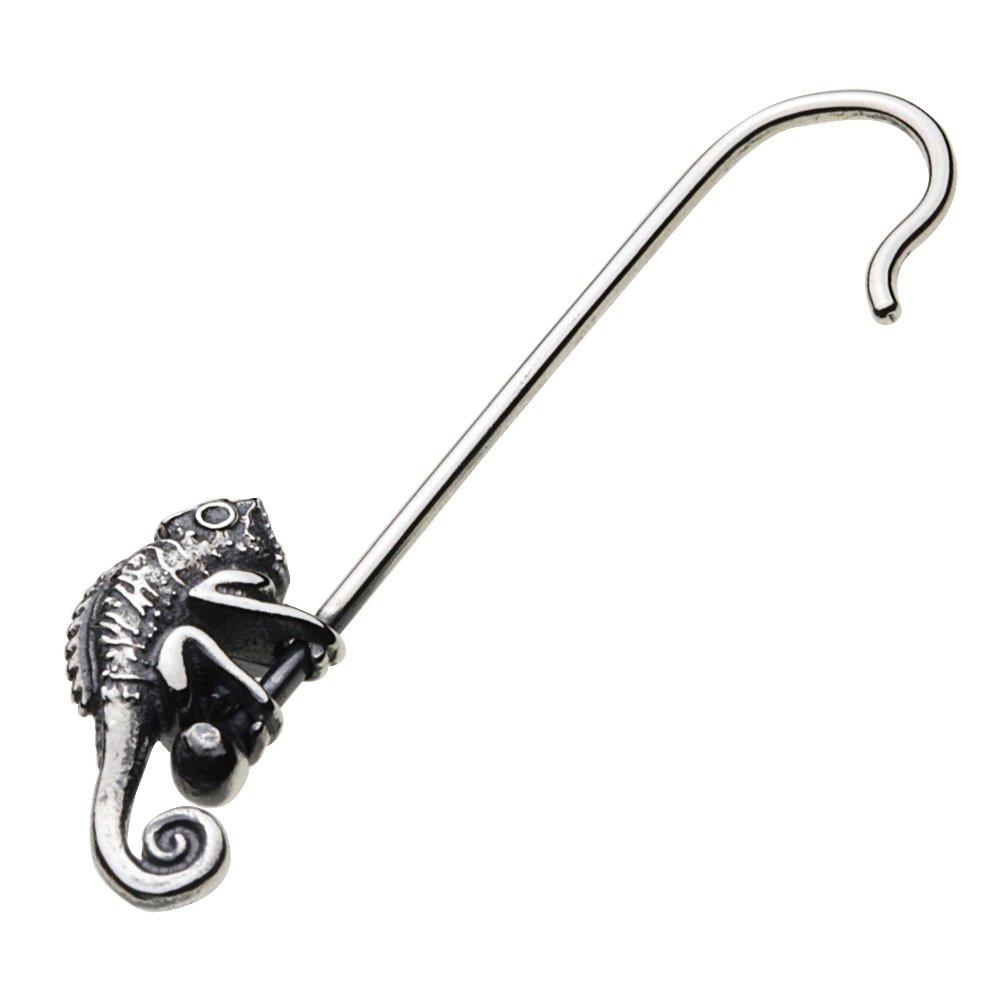 

Chameleon hook earrings silver e0574 [Cenote] [925 accessories]
