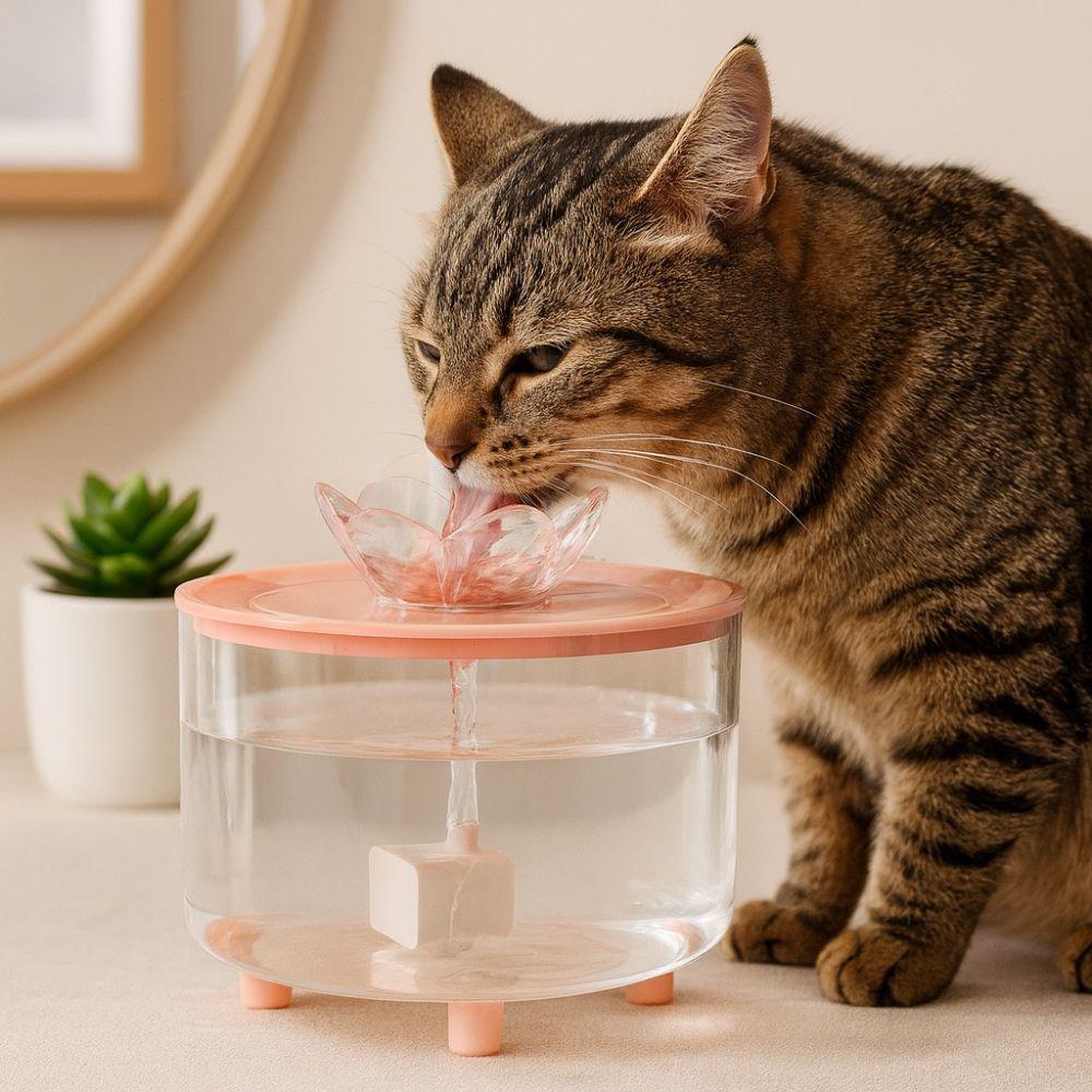 Practical Automatic Cat Water Fountain USB Powered Electric Water Dispenser Low-Noise Detachable Dog Drinking Bowl for Drinking