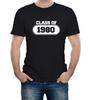 Mens Class of 1980 College School Graduation T-Shirt University Gift