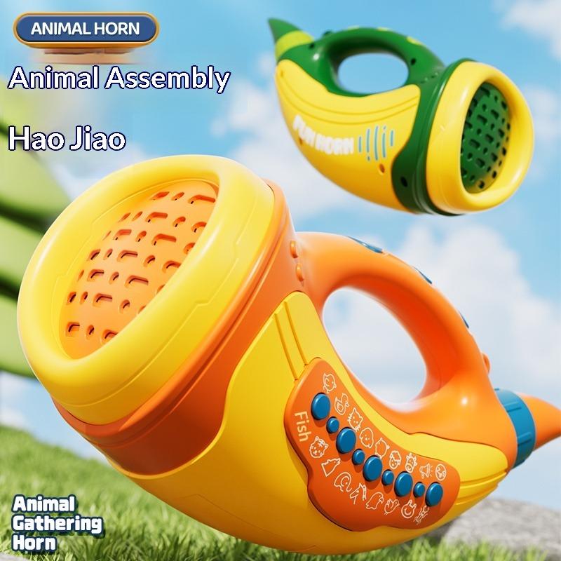 Animal Assembly Simulation Sound Effect Blowing Horn Exercise Horn Vital Capacity Musical Instrument Children Playing Toys