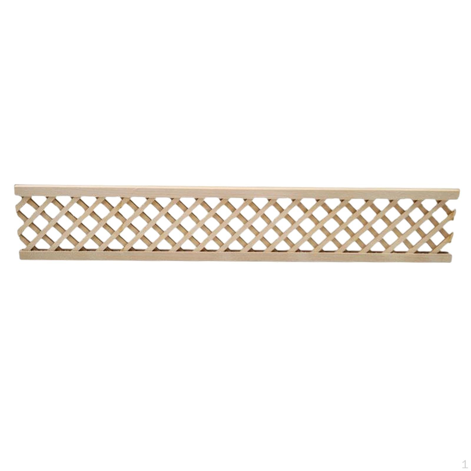 

1/12 Doll House Miniature Fence Pretend Play Simulation Scene Props oblique five grid