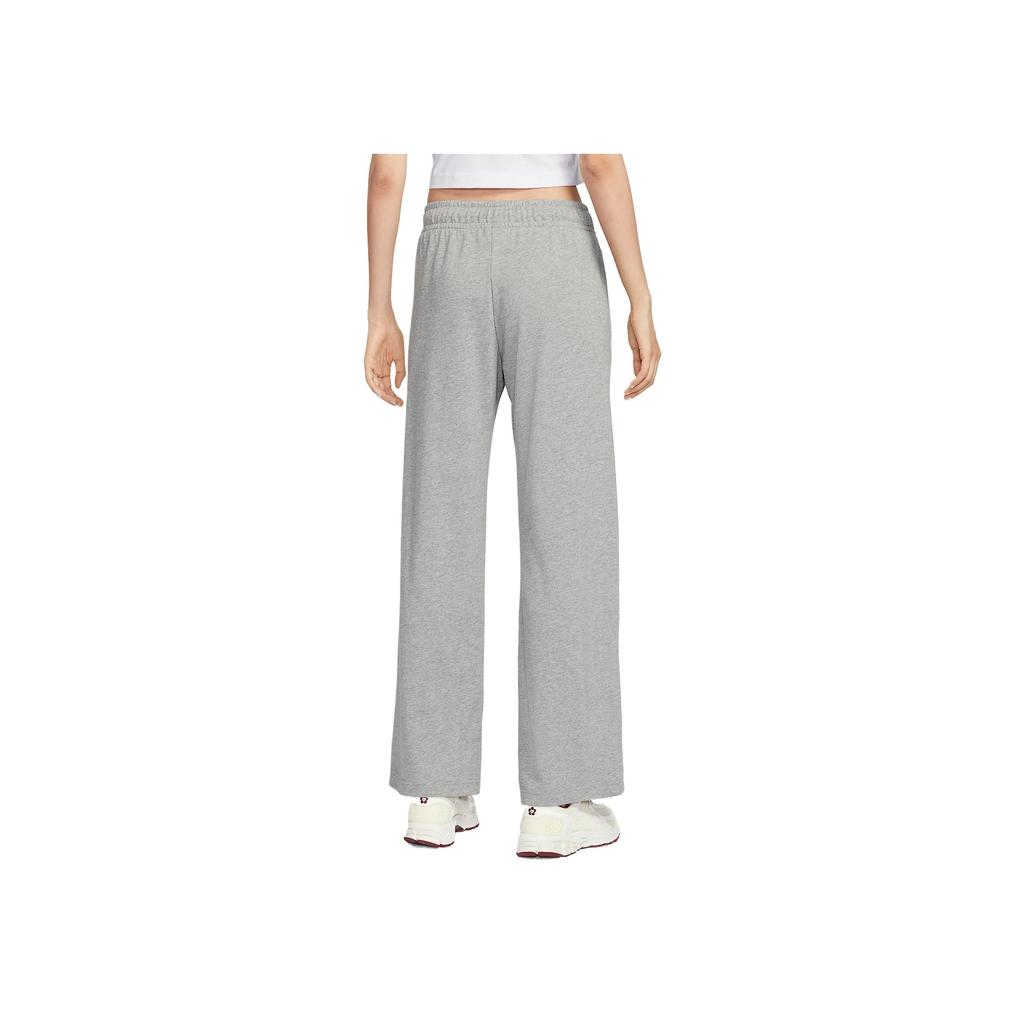 Nike Sportswear Comfortable Soft Skin-Friendly Fashion Loose Wide-Leg Knit Sports Pants Women Bottoms Dark-Gray II1870-063