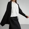 Iannmore Asymmetric Knit Cape Shawl_BK