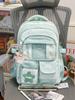 Schoolbag New Fresh and Sweet High-value Backpack Female Dopamine Transparent Pain Bag Japanese Junior High School Students Backpack Female