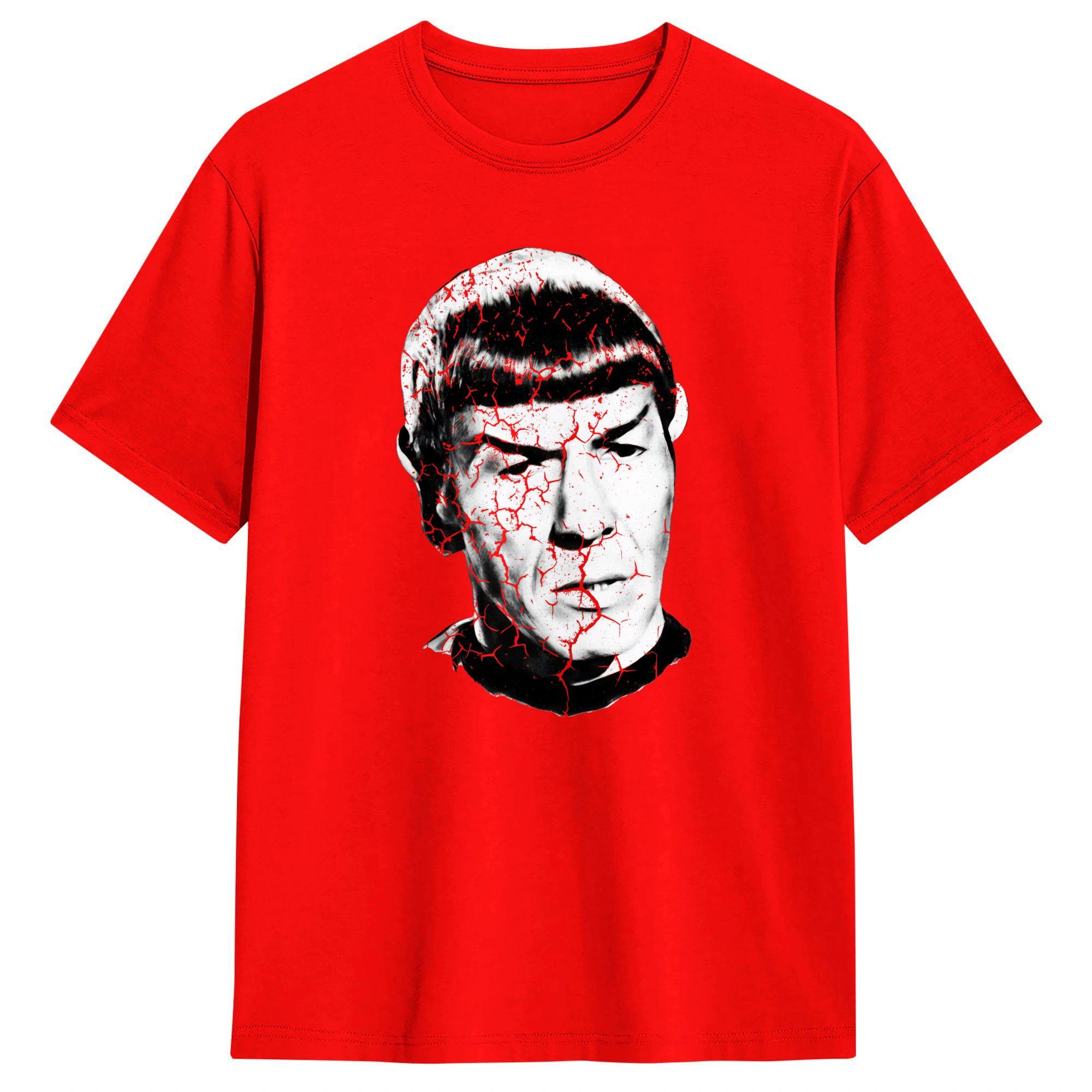 Oversized T Shirt Summer Mr Spock Enterprise Vulcan Stars Treks Fashion T Shirts Cotton Tshirt for Men Classic Short Sleeve Tops S
