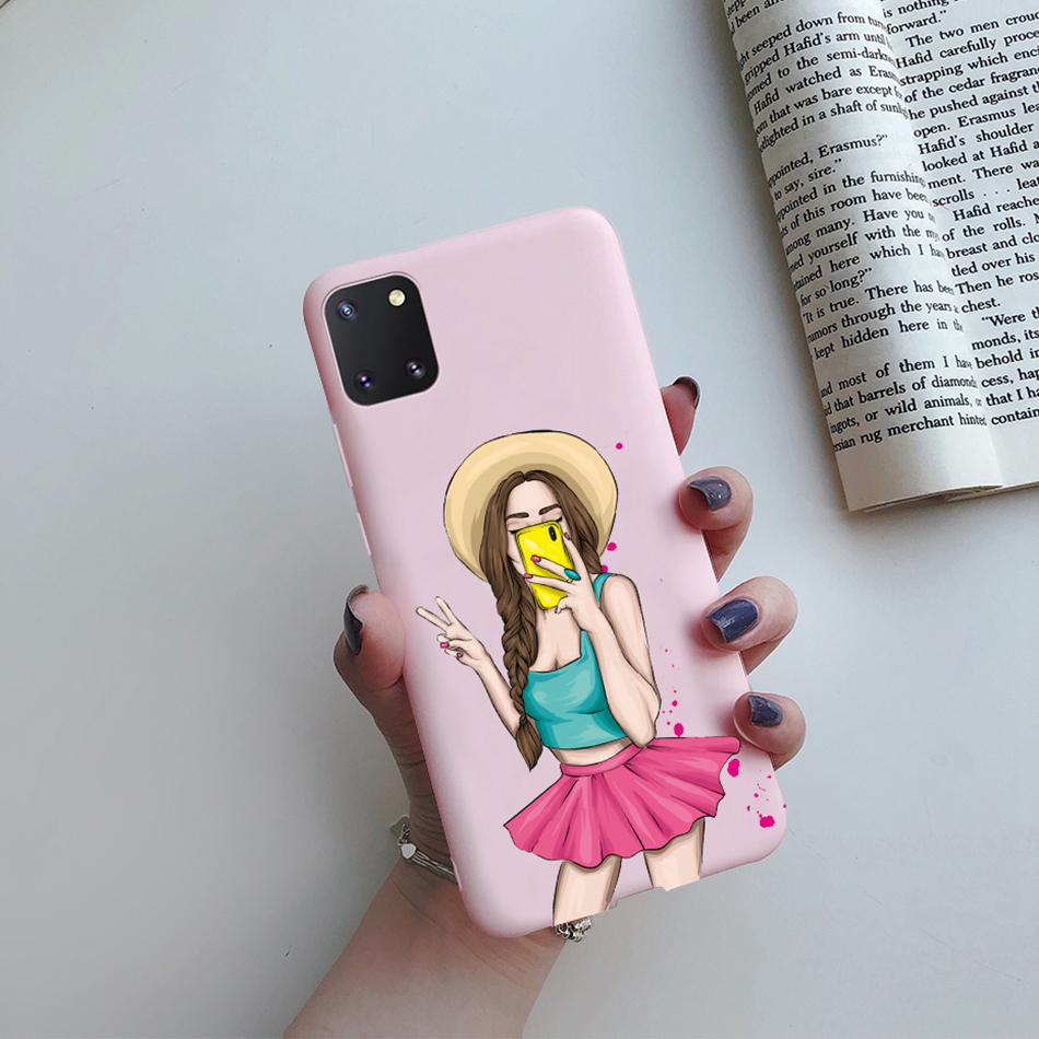 For Samsung Galaxy Note 10 Lite Phone Cover Cute Sweet Girls Patterned Silicone Soft Case For Samsung Note10 Lite S10 Lite Case