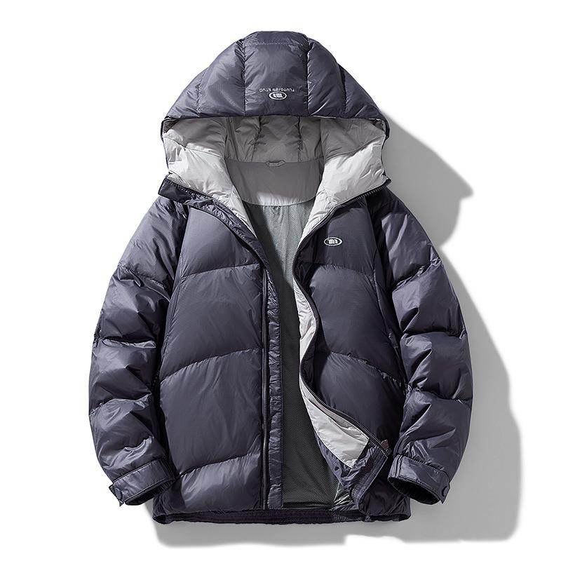 

Зимняя национальная стандартная пуховая куртка Пуховая куртка с капюшоном Верхняя одежда XXXXL серый