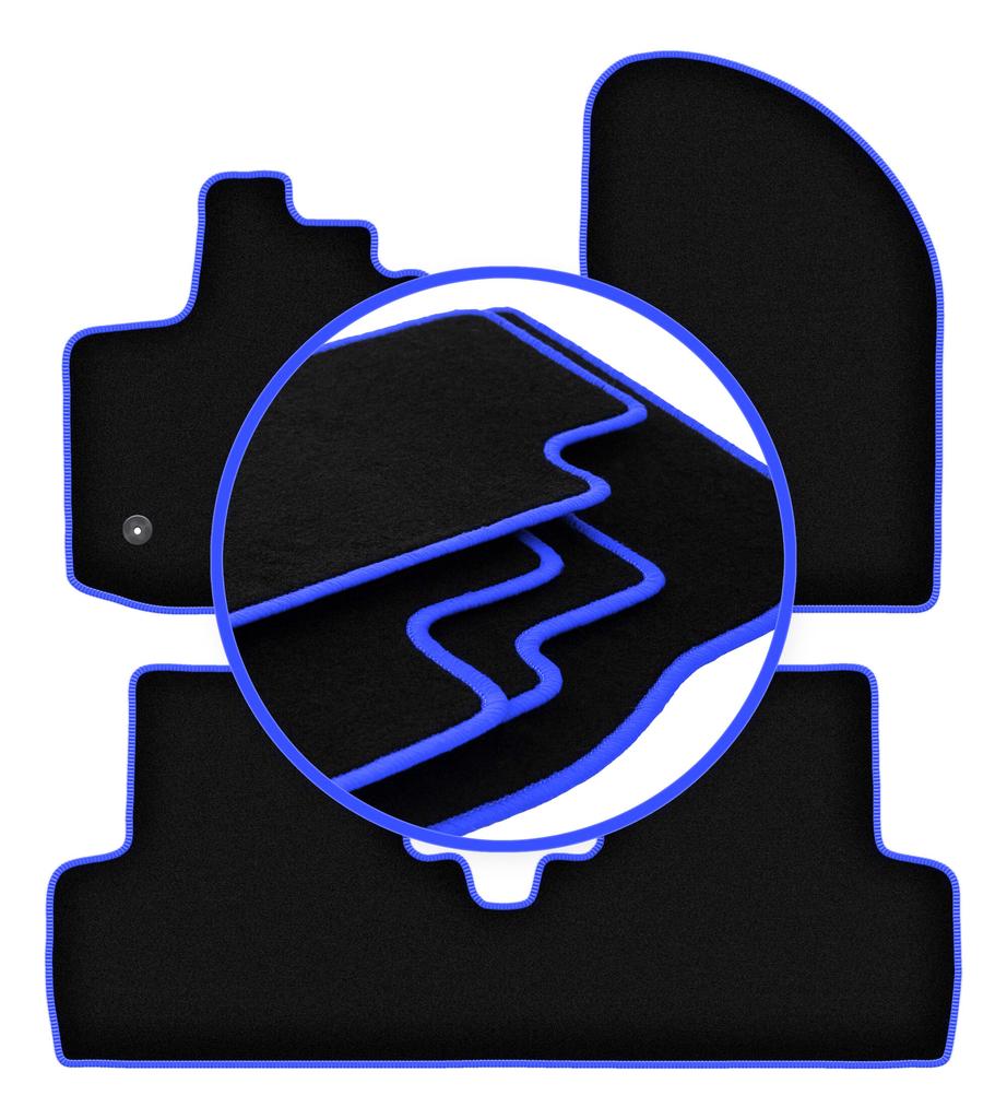 CARLUX-BLUE Car Mats For: Dacia Lodgy Minivan (2012-)