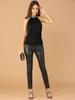Allegra K Christmas Halter Neck Tank Top with Sleeveless Blouson Size XL Women's Sequins, Top, Black,