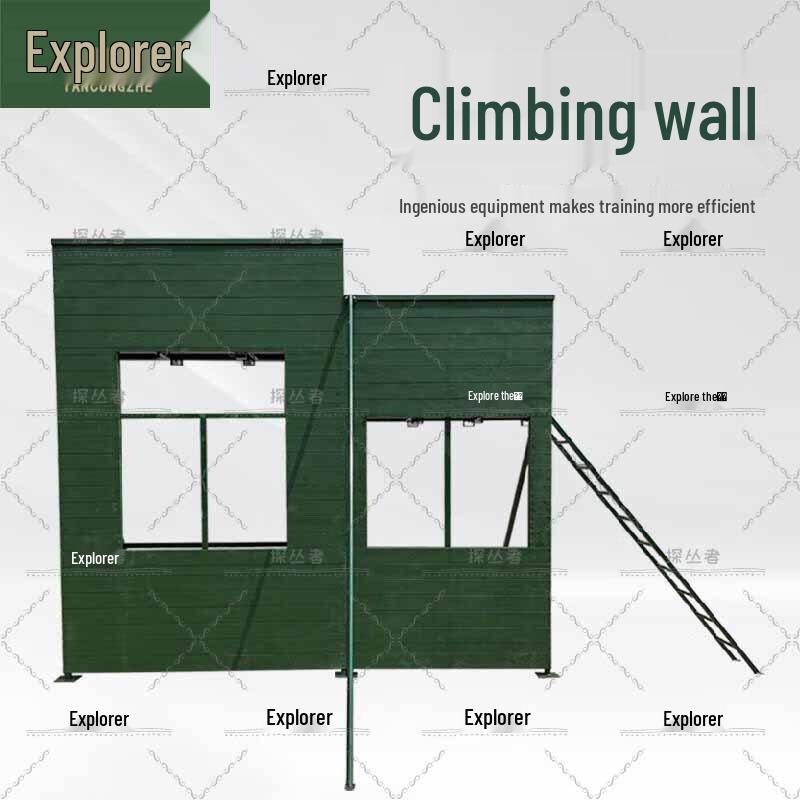 Explorer Bungalow Climbing Wall with Pole