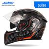 Jiekai Full Face Electric Motorcycle Helmet - Unisex, All-Season Racing Safety