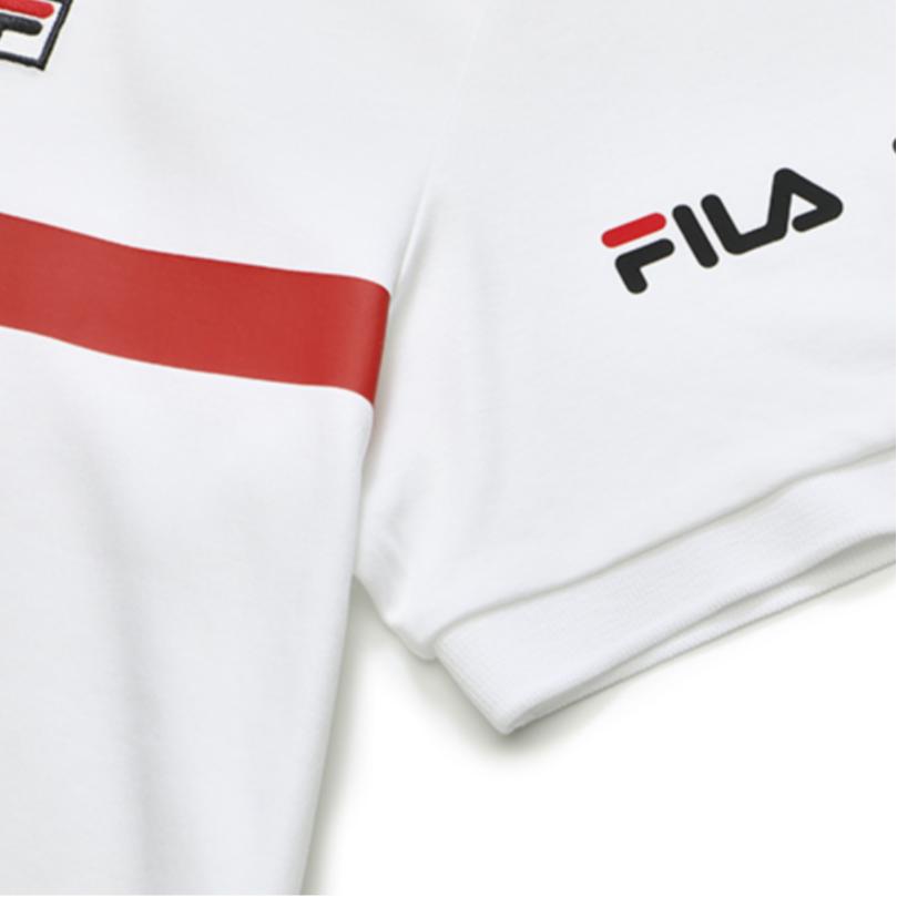 New FILA Polo Shirt Men's Standard White F11M231114F-WT