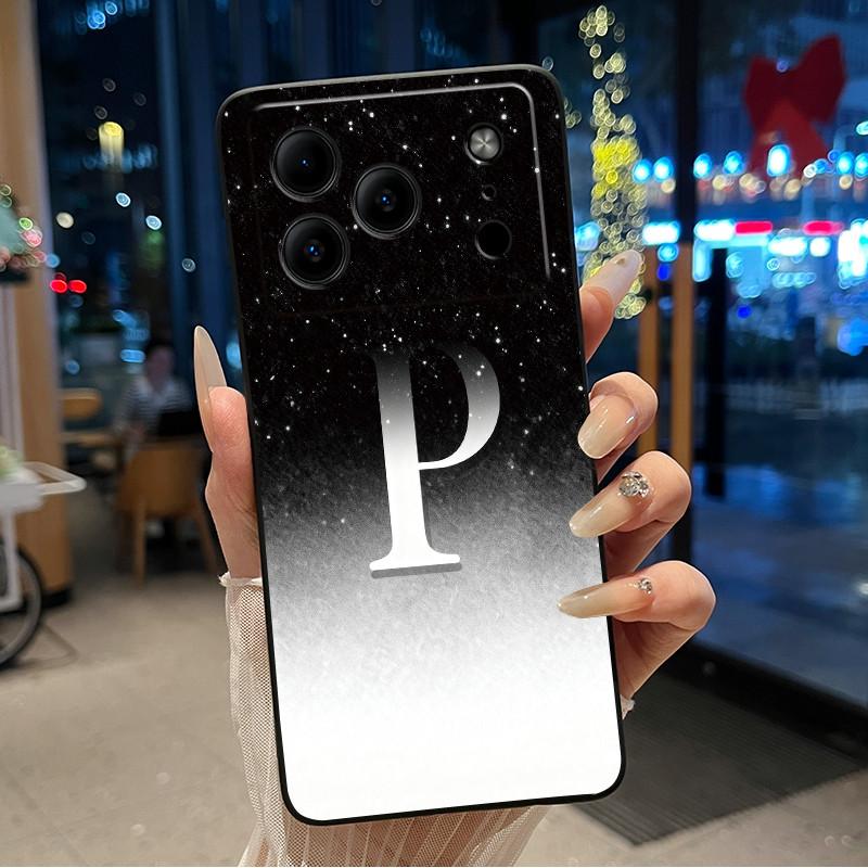 

Anti-scratch Couple Phone Case For Doogee Note 56 Unique Letter Design Casing Soft Silicone For Doogee Note 56 Black Cover Doogee Note 56
