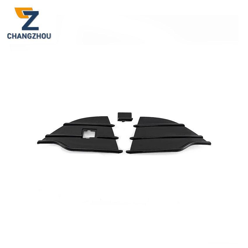 Front Bumper Grille Cover for 2013-16 Ford Escape, Bright Black, CJ5Z-17E811-BA CZ