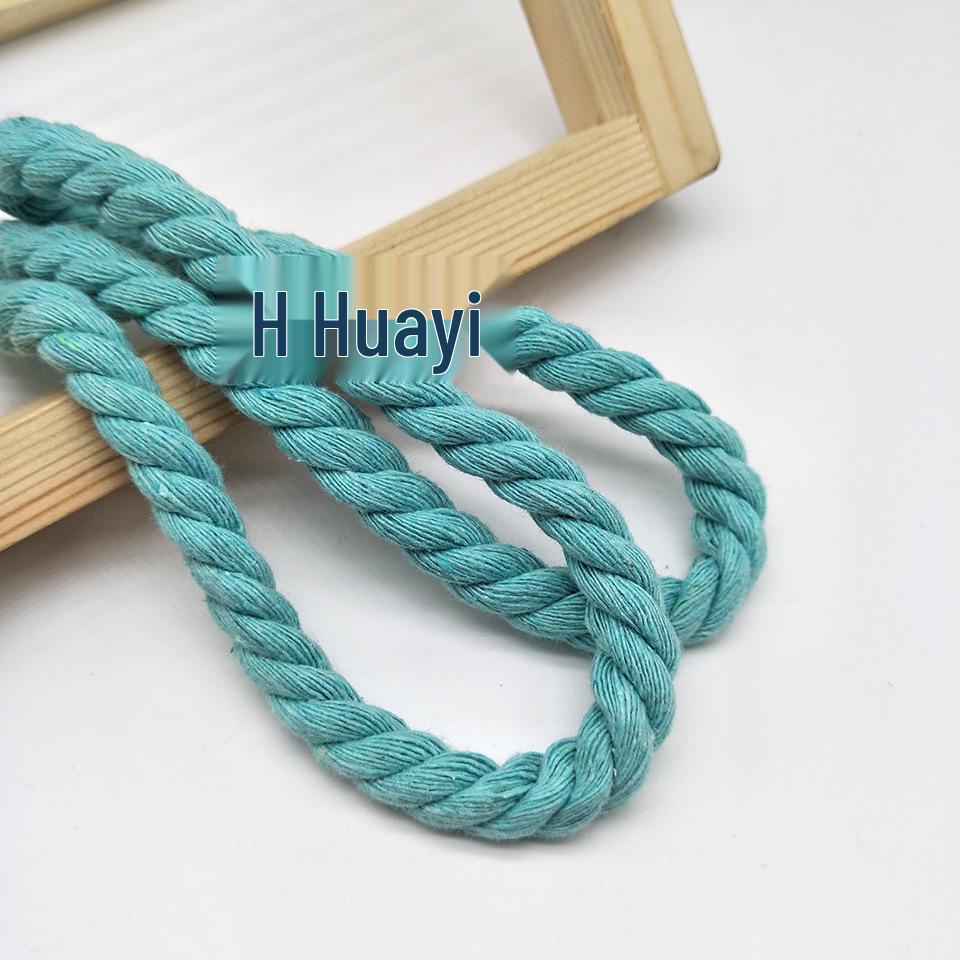 In-Stock Colored Cotton Rope: 6mm, 8mm, 12mm, 15mm, 20mm Twisted for Decorative, Handmade Use