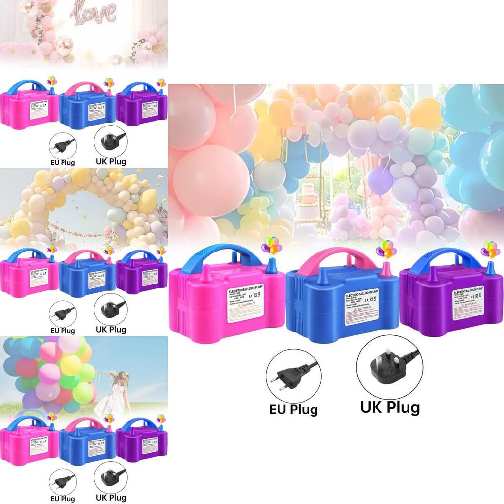 Powerful Electric Balloon Pump Dual Hole Inflator Machine Model 73005 For Fast Inflation