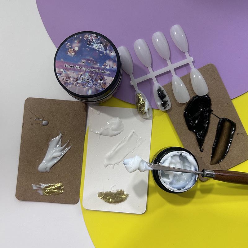 

Черный и Белый Нетекучий Гель для Дизайна Ногтей со Стразами - Сильная Адгезия, 5D Рельеф, Прозрачный Гель для Стайлинга с Пудрой «Волшебное Зеркало». 10ML White Semi-solid Styling Gel