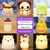 Multi-color USB Silicone Tap Light: Cartoon Kids' Night Light with Induction Sensor