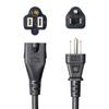 Sanwa Supply Power Extension Cord (Black, 5m) TAP-EX353-5BK