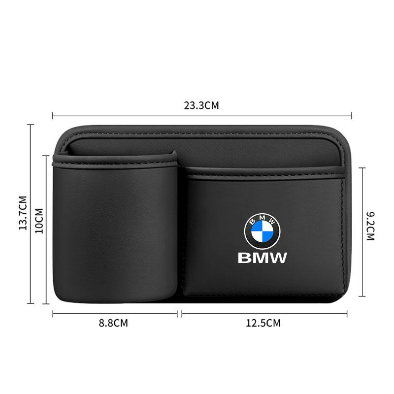 Leather Car Cup Holder Storage Box For BMW X1X2X3X5 X6 X7 1 3 5 6 7 Series F40 E60 E90 G20 G30 Door Trash Can Umbrella Organizer RL7