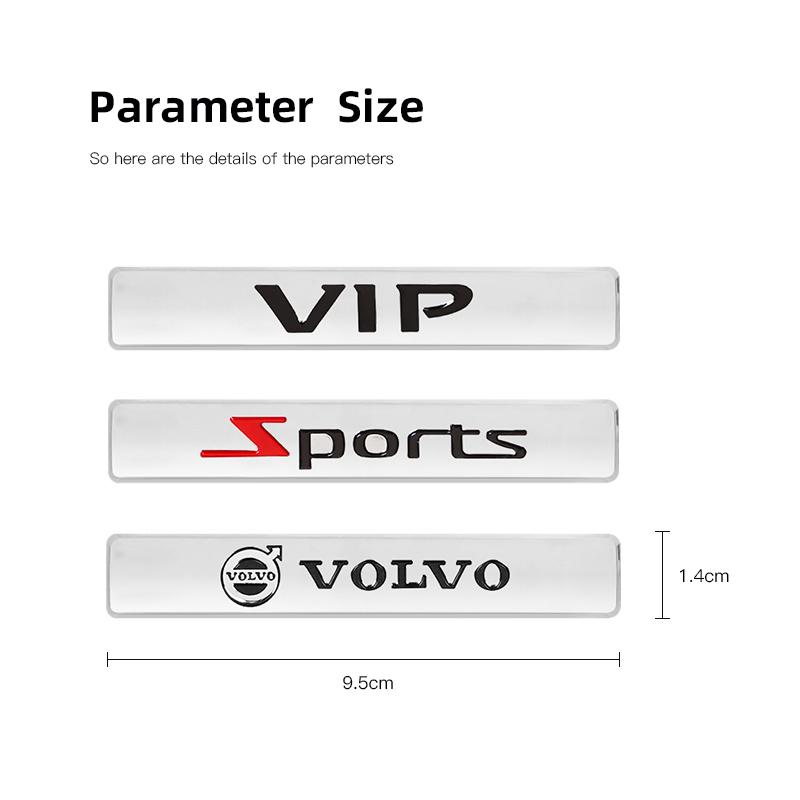 Car Emblem Leaf Metal Stickers Auto Decoration For Volvo XC90 V90 V60 XC60 V40 EC40 EX40 S80 S60 S90 C40 XC40 V70 XC70 C30 C70