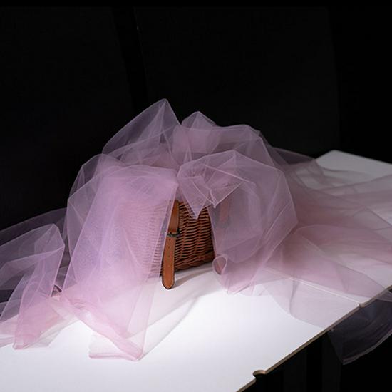 Fairy Mist Soft Tulle Fabric: Handmade Solid Color Lace Veil for Clothing DIY Projects