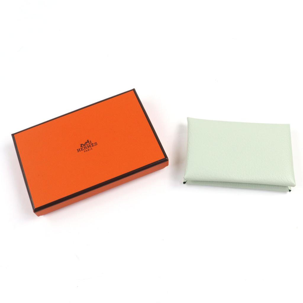 Pristine HERMES Coin case Calvi Verso Chvre with box Used