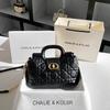 Xiaoxiangfeng Diamond Grid Handbag Autumn and Winter New High-end Chain Shoulder Bag